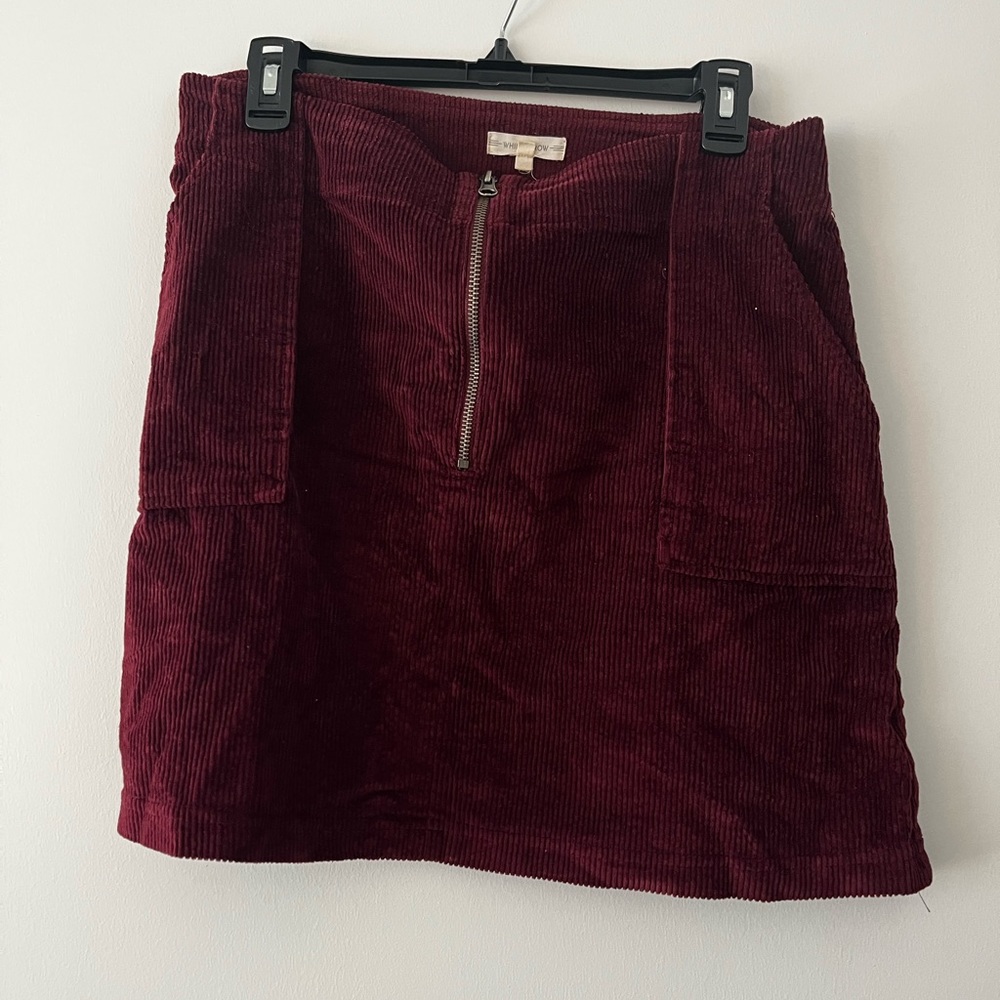 Whimsy and row corduroy mini skirt (sustainable)